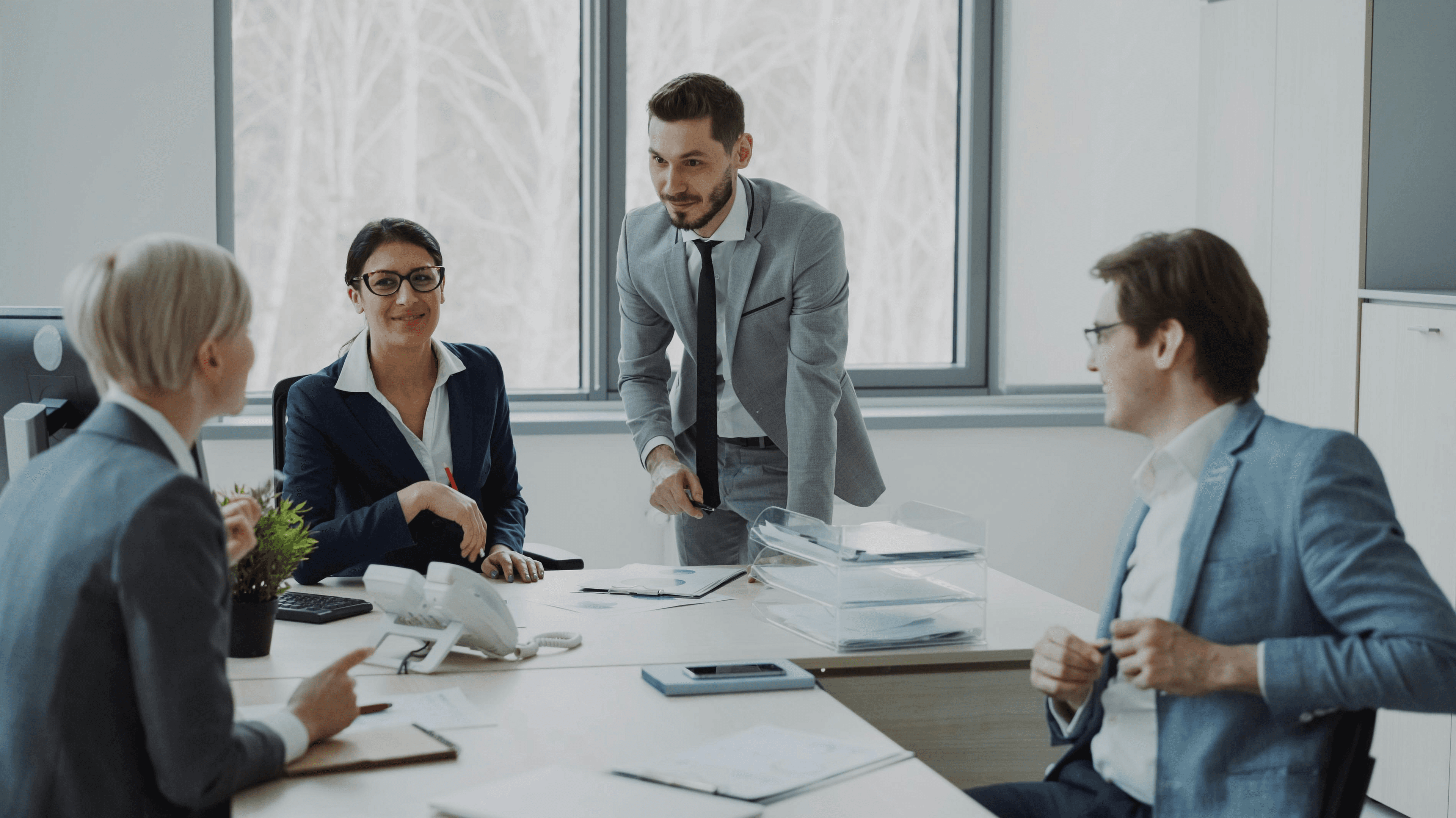 Sapcor Insurance Brokers team in boardroom